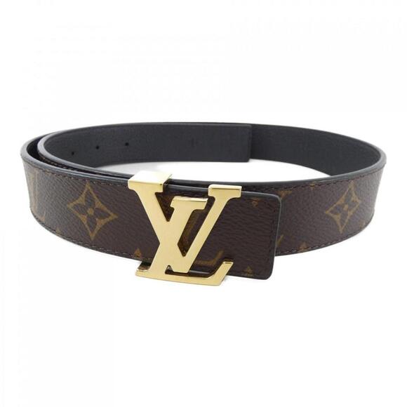 LOUIS VUITTON Black/Brown Standard Belt 27.16'' 30.11'' - Picture 1 of 4